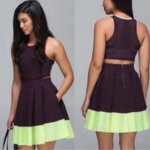 Lululemon Purple and Neon Away Dress